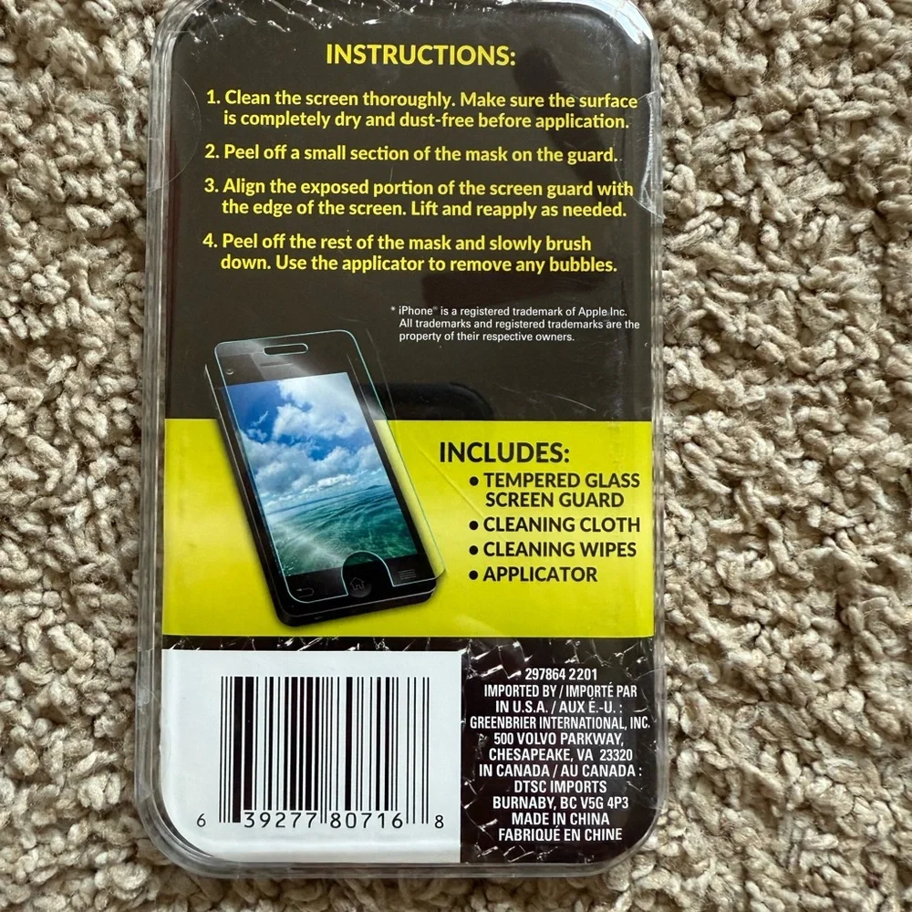 Tempered Glass Screen Protector for iPhone XS Max & 11 Pro Max - Black